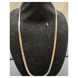 Sterling silver 27.9g 5.3mm 29" flat necklace