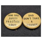 Lot of 2 vintage whitehead pins