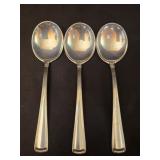 Set of 3 Sterling Coleman E. Adler and sons spoons