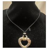 Judith Ripka sterling silver pendant necklace