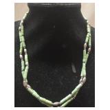 20" sterling silver beads necklace