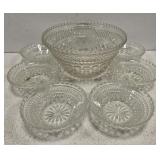 7pc crystal salad set
