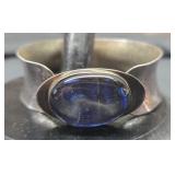 Vintage handmade sterling silver cuff bracelet