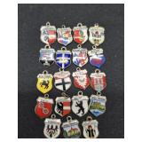 Lot of 19 .800 silver country pendants