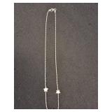 Sterling silver beaded necklace