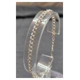 Sterling silver 8.75" bracelet 4.6g