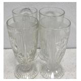 Set of 4 vintage Iris & Herringbone Tumblers