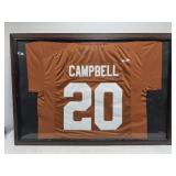 Framed Campbell Orange Football Jersey