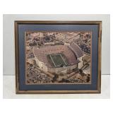 Vintage Auburn Jordan Haire Stadium Framed Picture