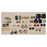 Lot of 25 Misc Costume Jewelry Earrings