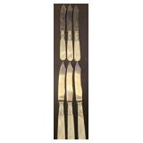 Sterling and mother of pearl handle fruit knives