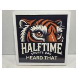 Halftime Sports Bar Auburn Tiger Framed Sign