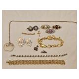Lot of Brooches Earrings and Bracelets
