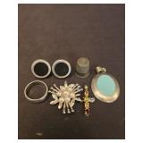 Estate lot of sterling silver pieces
