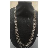 60" simple dainty sterling silver circle link
