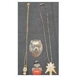 Lot of 4 sterling silver jewelry