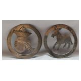 Pair of Sterling silver jewelry pieces