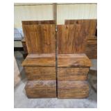 Pair of Sports Bar Solid Wood High Benches