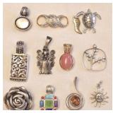 Lot of Misc Sterling Silver Pendants