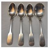 Set of 4 Sterling Silver spoons