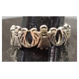 Sterling silver angel ring size 9 4.4g