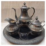 Reed and Barton X777 Sterling silver tea set