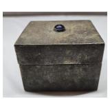 Antique SILVER PLATED trinket box