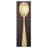 Sterling silver S. Kirk and son shell spoon 34.6g