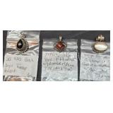 Lot of 3 stealing silver pendants