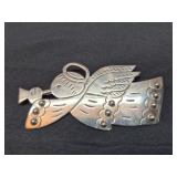 Sterling silver angel brooch