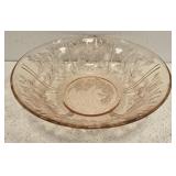Vintage pink depression large bowl