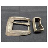 Vintage douglas magnus solid sterling belt buckle