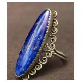 Beau sterling silver adjustable ring