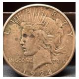 1922 Silver Peace Dollar