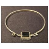 Sterling silver black onyx bracelet