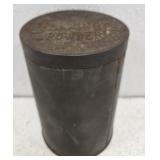 Clabber girl tin can with vintage buttons