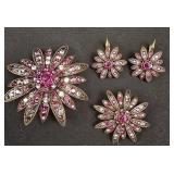 Signed Joan Rivers Swarovski crystals brooch