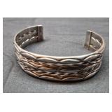 Navajo sterling silver cuff bracelet