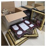 Large Lot Of Picture Frames & More