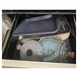 Estate lot of lids and cookware