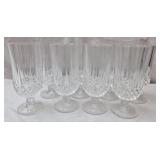 Longchamp style crystal glasses CHIPPED