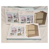 3 DIY Modern Mini Town House 9 pc Sets