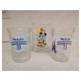 Lot of 3 vintage cartoon glasses