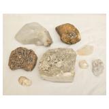 Lot of Large Raw Gemstones Rocks Quartz & More