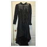 Vintage black lace dress