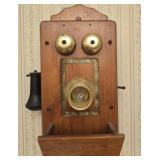 Wood vintage phone as is