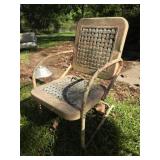 Vintage metal outdoor chair