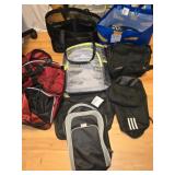 Lot of 10 Bags Backpack Cooler Sports Bag Etc