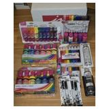Large Lot of Brand New Fabric Paints Pens Sprays