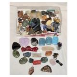 Polished Gemstones & Crystal Rocks & Jewelry Pcs